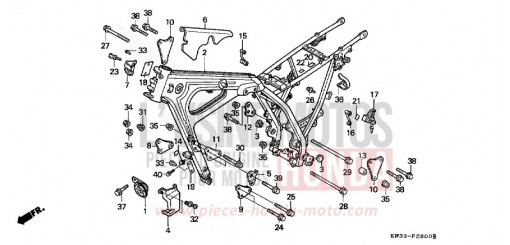 CARROSSERIE DE CHASSIS NX2502L de 1990